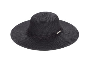 BLACK CROSHET HAT
