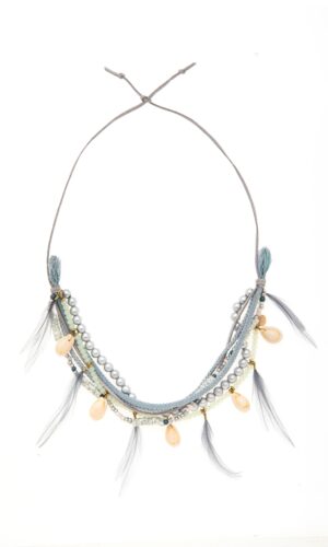 SHELLS & FEATHERS NECKLESS
